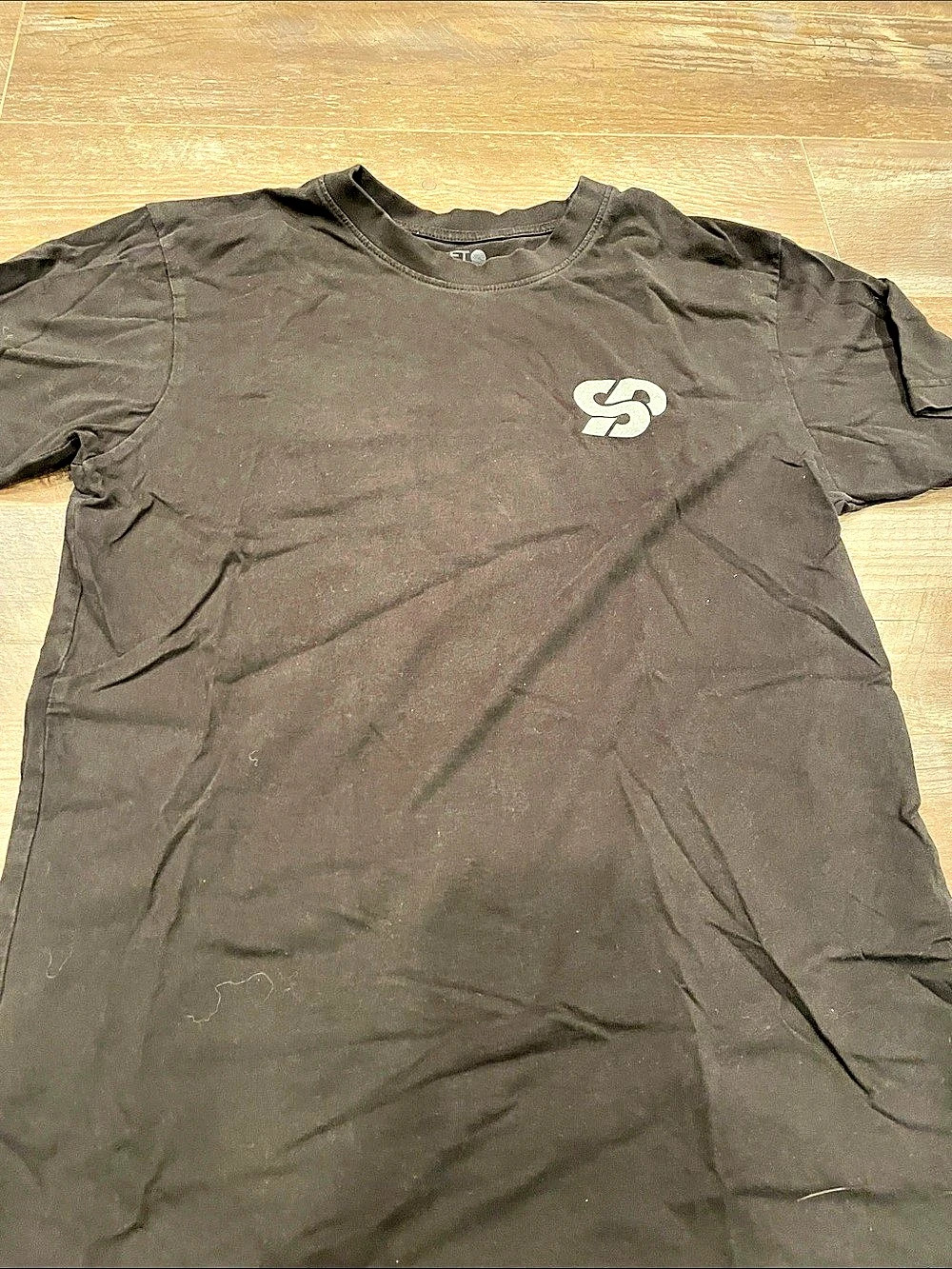 Set Point Short Sleeve Logo Tee in Black Size Medium